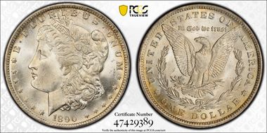1890-O $1 MS65