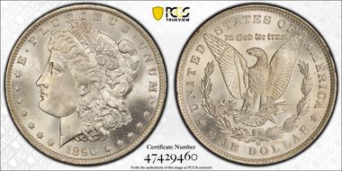1890-O $1 MS65+