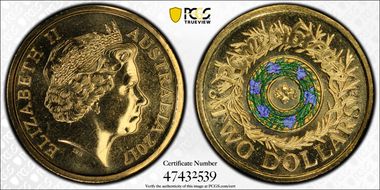 2017-C $2 Remembrance Day Colorized MS67