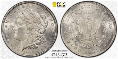 1878 7/8TF $1 Strong MS64