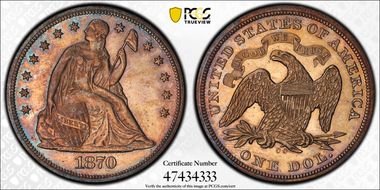 1870-CC $1 MS61