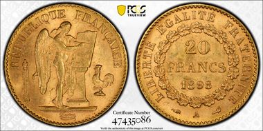 1898-A 20 Fr Gad-1063 F-533 MS64