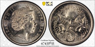 2001 5C Small Head MS63