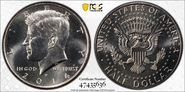 2014-P 50C 50th Anniversary UNC Set SP66