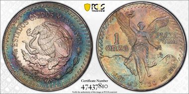 1987-Mo Onza Libertad Ag - DDO MS68