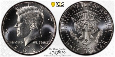 2023-P 50C First Strike MS67