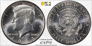 2023-P 50C First Strike MS66