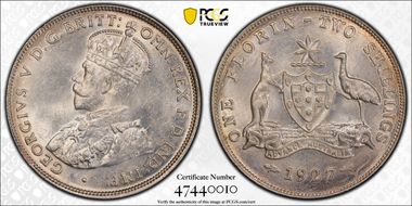 1927(m) Florin MS64