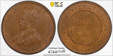 1914 (L) 1D MS64BN