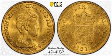 1917 10 G KM-149  Au MS64