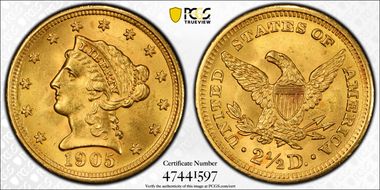 1905 $2.50 MS64