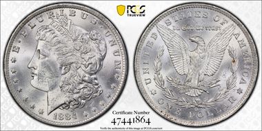 1884-O $1 MS64