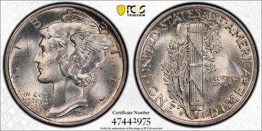 1945-S 10C Micro S MS66