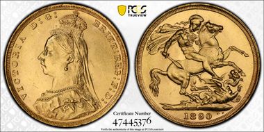 1890-S Sov S-3868B DISH S14 2nd Obverse MS63