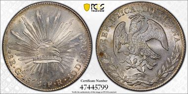 1874-Go FR 8 R Go54 MS64