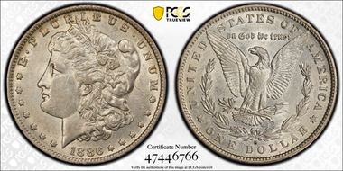 1886-O $1 AU50