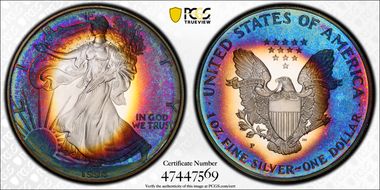 1994-P $1 Silver Eagle PR67DCAM