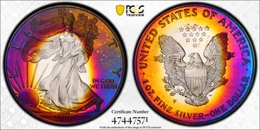 2000-P $1 Silver Eagle PR67DCAM
