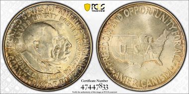 1952 50C Washington-Carver MS64