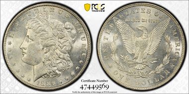 1886 $1 MS62