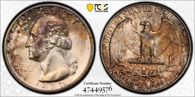 1932-S 25C MS64