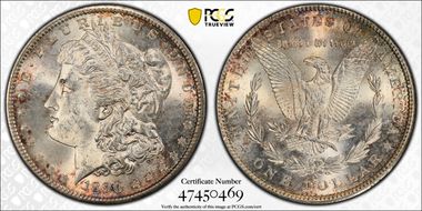 1890-S $1 MS62