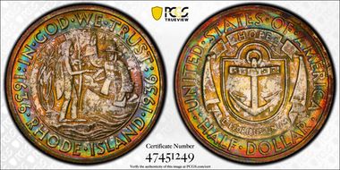 1936 50C Rhode Island MS66
