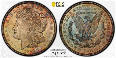 1921 $1 Morgan MS66+