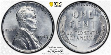 1943 1C MS67