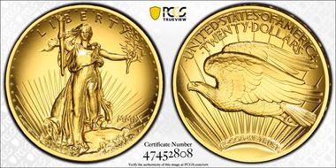 2009 $20 Ultra High Relief Double Eagle - First Strike MS70PL