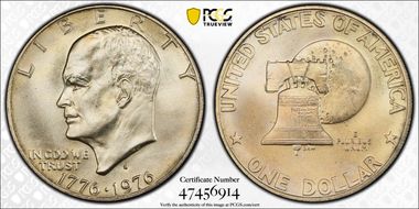 1976-S $1 Silver MS68+