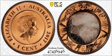 2017 1C Planetary Coins Pluto Colorized MS70RD