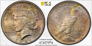 1924 $1 MS62