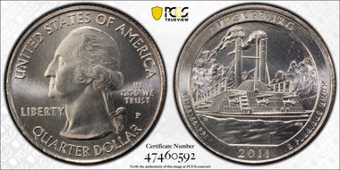 2011-P 25C Vicksburg NP MS66