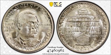 1949-S 50C Booker T. Washington MS67