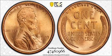 1909 1C Lincoln MS67RD