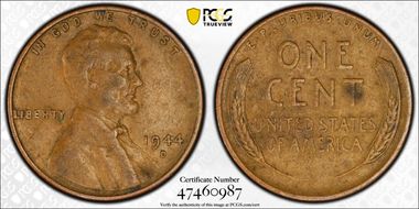 1944-D 1C VF35BN