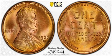 1937-D 1C MS68RD