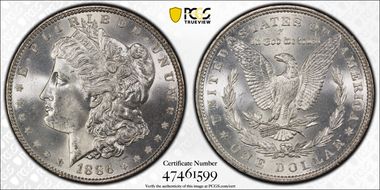 1886 $1 MS66