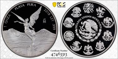 2018-Mo Onza Libertad Ag PR68DCAM