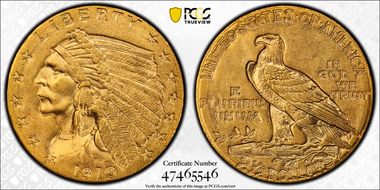 1910 $2.50 MS64