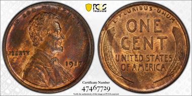 1917 1C MS63RB