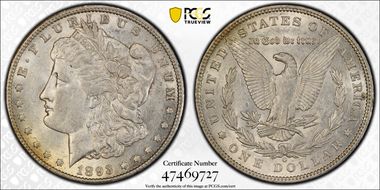 1893-O $1 AU50