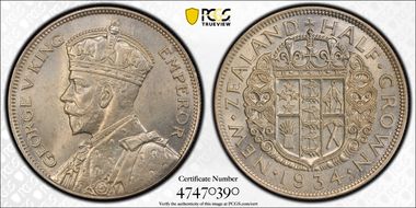1934 1/2 Cr MS65