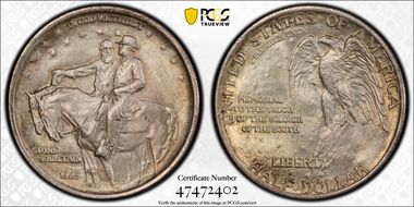 1925 50C Stone Mountain MS66