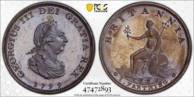 1799 1/4D S-3779 Bronzed PR63