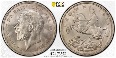 1935 Crown S-4048 .500 Silver MS65