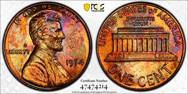 1974 1C MS63RB
