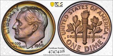 1969-S 10C PR66