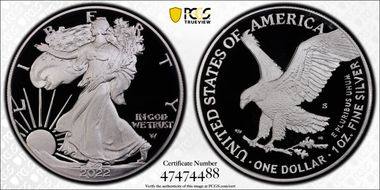 2022-S $1 Silver Eagle First Strike PR69DCAM